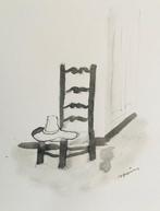 Maurice Savin (1894-1973) - Le chapeau de paille - Dessin