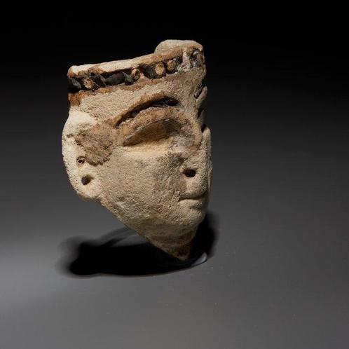Mésopotamie, culture Casita, Terre cuite Tête. 1500 - 1300, Verzamelen, Mineralen en Fossielen