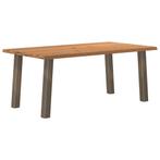 vidaXL Eettafel rechthoekig 180x100x74 cm massief eikenhout, Huis en Inrichting, Verzenden, Nieuw
