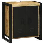 vidaXL Spoelbak Kast Bruin 55 x 35 x 60 cm Massief mangohout, Huis en Inrichting, Verzenden, Nieuw