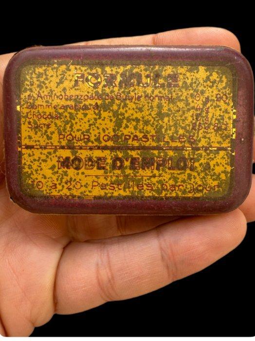 Doos - Curieuze tinnen doos voor Pastilles Rhodia, Antiek en Kunst, Curiosa en Brocante