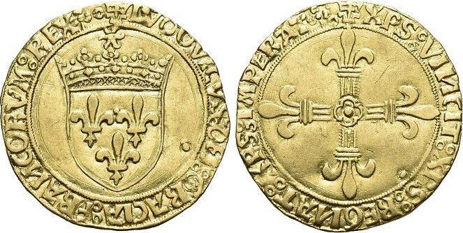 Goud-ecu dor au soleil o Jahr 1498 Frankreich Ludwig Xi..., Postzegels en Munten, Munten | Europa | Niet-Euromunten, België, Verzenden
