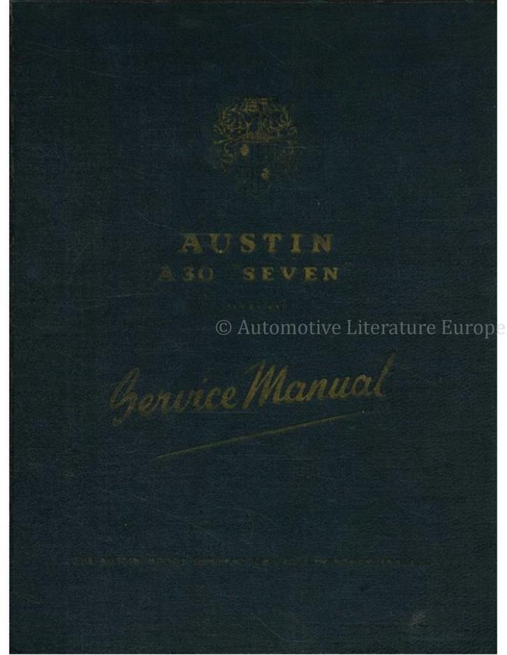 1953 AUSTIN A30 SEVEN WERKPLAATSHANDBOEK ENGELS, Auto diversen, Handleidingen en Instructieboekjes