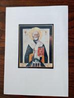 Icône - Saint Nicolas le Thaumaturge - Bois - Nicolaas de, Antiek en Kunst