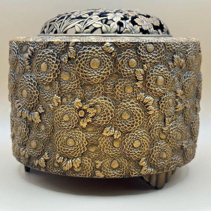 Wierookbrander, ondertekend door Sano Kosai  - Koper,, Antiek en Kunst, Antiek | Overige Antiek