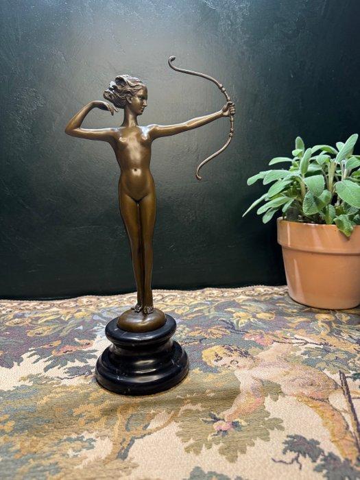 Pierre Collinet - Beeld, Diana - Godin van de jacht - 32.5, Antiek en Kunst, Curiosa en Brocante