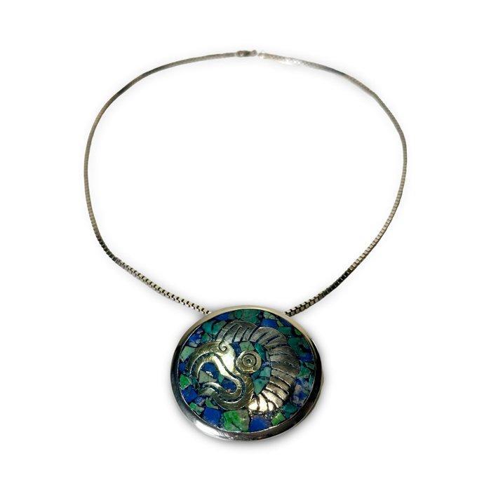 Sterling Zilver Ø 4.6 cm - Ketting met hanger, Antiquités & Art, Antiquités | Meubles | Chaises & Canapés