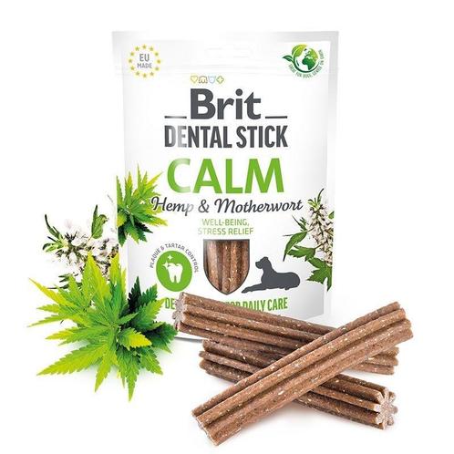 Brit dental stick “calm” met hennep en moederkruid dental, Dieren en Toebehoren, Honden-accessoires, Nieuw