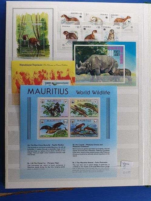 Motief Dieren - Verzameling dieren in een stockboek, Postzegels en Munten, Postzegels | Amerika
