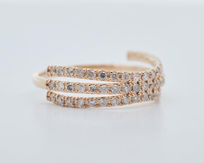 Zonder Minimumprijs - Ring - 14 karaat Geel goud - 0.47ct., Handtassen en Accessoires, Ringen