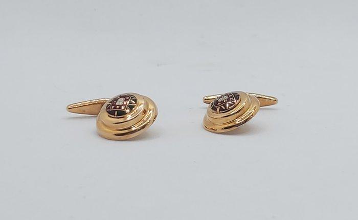Manchetknopen - 19.2 kt. Roségoud, Handtassen en Accessoires, Antieke sieraden