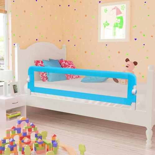vidaXL Bedhekje peuter 120x42 cm polyester blauw, Kinderen en Baby's, Traphekjes, Nieuw, Verzenden