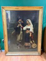 J. Suoquet (XIX) - Romantic Scene, Antiek en Kunst