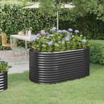 vidaXL Plantenbak 152x80x68 cm gepoedercoat staal, Verzenden, Nieuw