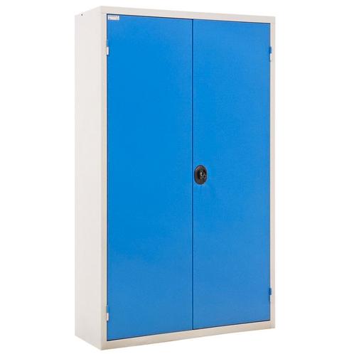 Kast  B: 1200, D: 430, H: 1980 (mm) grijs/blauw, Huis en Inrichting, Kasten | Lockerkasten, Ophalen of Verzenden