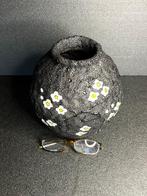 Vaas - Klei, Banko Ware Vaas met Stone Bubble Glaze en