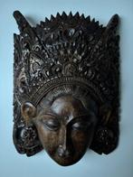 Set intricate hand-carved Balinese dancer masks - sculptuur
