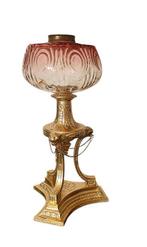 stile Luigi XV - Lampe à huile - Métal, Verre