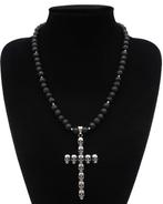 Pierre de Lave - Collier Crux Mortis : Memento Mori &