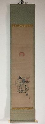 Ebisu and Daikoku / Japanese Vintage Hanging Scroll KAKEJIKU