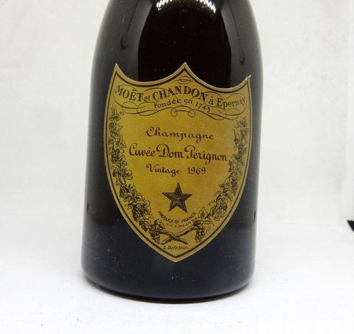 1969 Dom Pérignon - Champagne Brut - 1 Fles (0,75 liter), Verzamelen, Wijnen