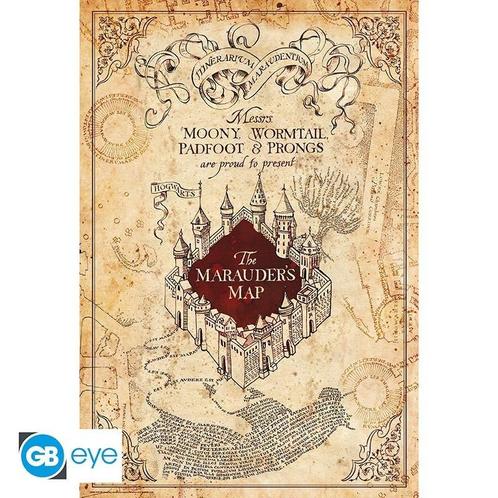 Harry Potter Marauders Map Poster 91.5 x 61 cm, Verzamelen, Harry Potter, Ophalen of Verzenden