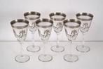 Bohemia - Wijnglas (6) - handmatig aangebracht platina -, Antiek en Kunst