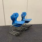 HaBa schoolstoelen, stapelstoel, zithoogte 35 cm, Blauw -