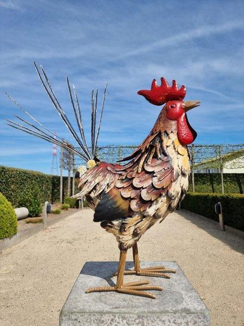 Beeldje - A rooster statue - IJzer, Antiek en Kunst, Kunst | Designobjecten