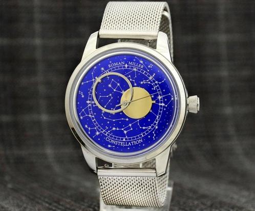 Roman Miller - Galaxy, 1 year Warranty, Seiko movement -, Handtassen en Accessoires, Horloges | Heren