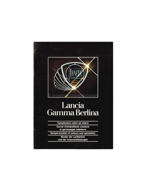 1976 LANCIA GAMMA BERLINA KLEUREN | INTERIEUR BROCHURE, Livres, Autos | Brochures & Magazines
