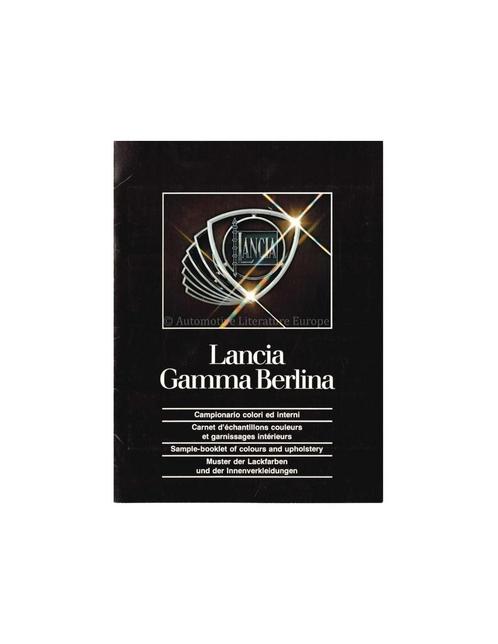 1976 LANCIA GAMMA BERLINA KLEUREN | INTERIEUR BROCHURE, Boeken, Auto's | Folders en Tijdschriften