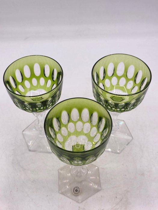 Val Saint Lambert - val saint lambert - Wijnglas (3) -, Antiek en Kunst, Antiek | Meubels | Tafels