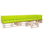 vidaXL 4-delige Loungeset pallet met kussens geïmpregneerd, Tuin en Terras, Verzenden, Nieuw, Loungeset