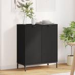 vidaXL Dressoir Zwart 69.5 x 33 x 82 cm Bewerkt hout, Huis en Inrichting, Kasten | Dressoirs, Verzenden, Nieuw