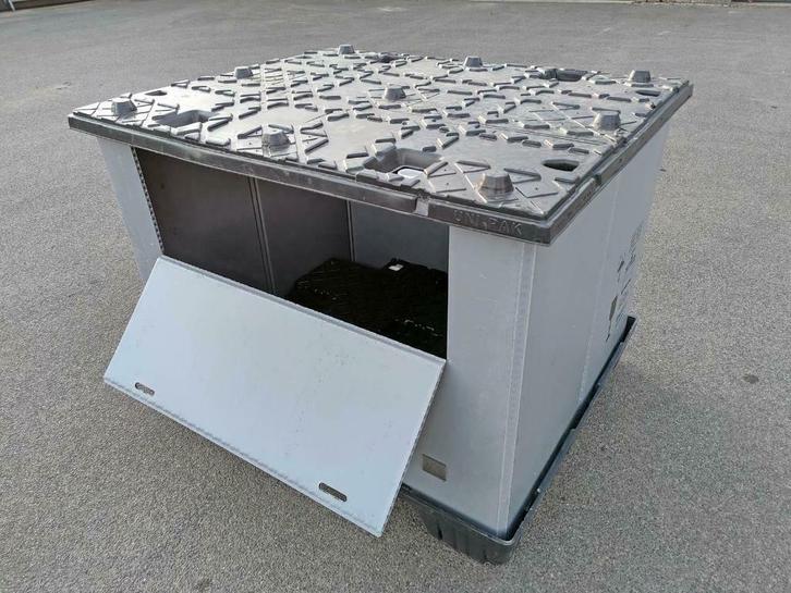 Opslagkisten Palletboxen Ecopack inklapbaar, 60% korting!, Doe-het-zelf en Bouw, Kratten en Dozen, 100 cm of meer, Opvouwbaar