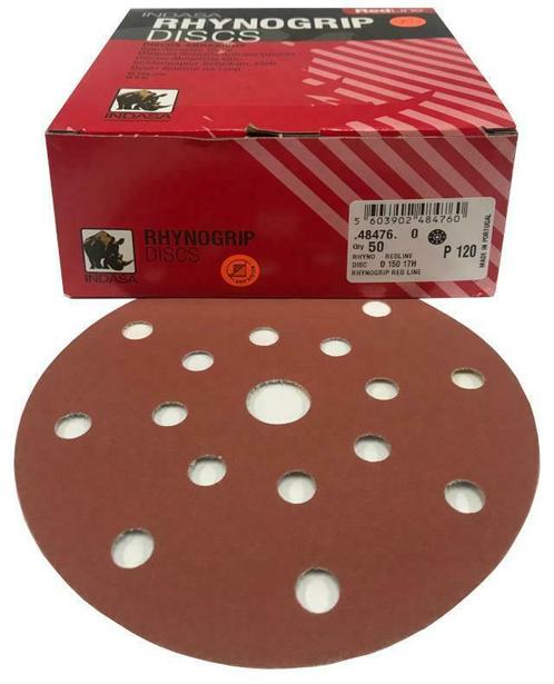 Indasa Rhynogrip RED Line 150mm met ROTEX en ETS 150 compati, Doe-het-zelf en Bouw, Verf, Beits en Lak, Nieuw, Verzenden