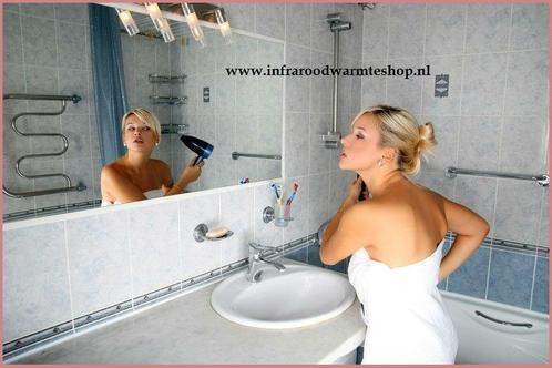 infrarood verwarming spiegel randloos met gratis thermostaat, Bricolage & Construction, Chauffage & Radiateurs, Envoi