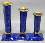 Lapis Lazuli Kandelaars Set - Hoogte: 141 mm - Breedte: 65