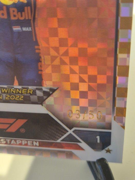2022 Topps Chrome F1, Gold /50 Max Verstappen 151 Serialized, Collections, Autocollants