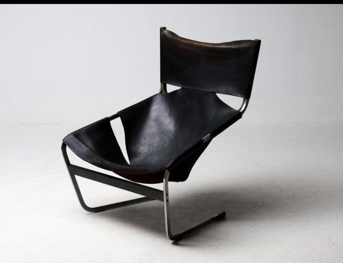 Artifort - Pierre Paulin - Lounge stoel - F444 - Leder,, Antiquités & Art, Art | Objets design
