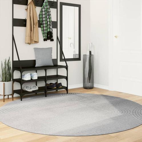 vidaXL Tapis IZA poils courts style scandinave gris Ø, Maison & Meubles, Ameublement | Tapis & Moquettes, Neuf, Envoi