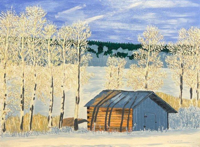 Europese school (XX) - Beneath the Blue Silence - NO RESERVE, Antiek en Kunst, Kunst | Schilderijen | Klassiek