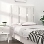 vidaXL Hoofdbord 80,5x4x100 cm massief grenenhout wit, Huis en Inrichting, Slaapkamer | Bedden, Verzenden, Nieuw