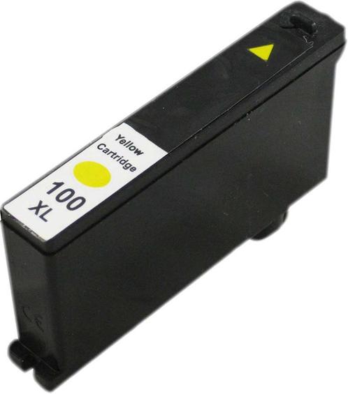 Huis-Merk  LEXMARK 100XL 014N1071E Geel 11,5ml 247Print, Computers en Software, Printerbenodigdheden, Nieuw, Verzenden