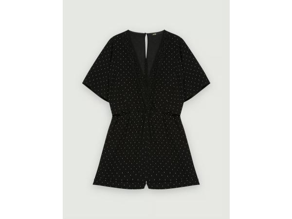 Veiling - Maje Gestippelde Zwitserse playsuit maat 34, Kleding | Dames, Jumpsuits, Nieuw