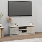 vidaXL Meuble TV avec porte Gris béton 102x30x36 cm, Maison & Meubles, Verzenden, Neuf