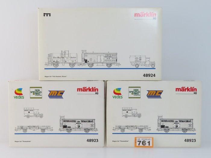 Märklin H0 - 48923/48924 - Ensemble de wagons de, Hobby en Vrije tijd, Modeltreinen | H0