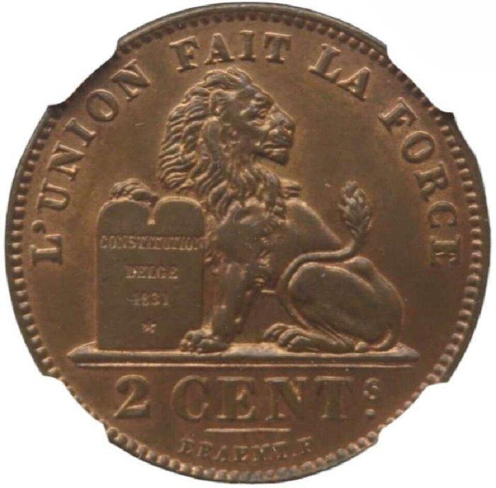 België. Leopold II (1835-1909). 2 Centimes 1905 frans, Postzegels en Munten, Munten | Nederland