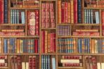 Gobelinstof met grote bibliotheek - 550 x 140 cm!!! -, Antiek en Kunst, Antiek | Tapijten, Tafelkleden en Textiel